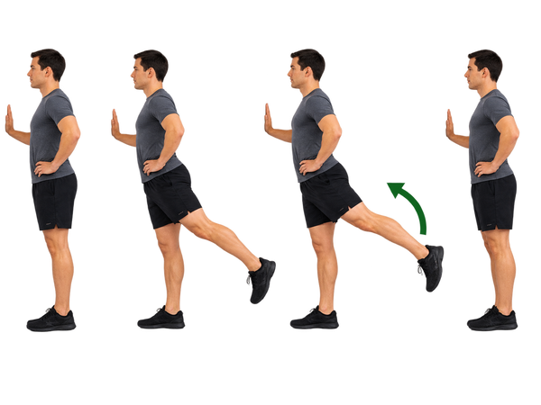 Standing glute activation (2 min)