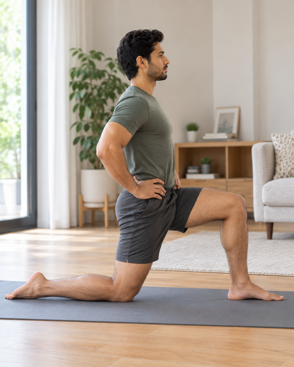 Kneeling Hip Stretch With A Tuck