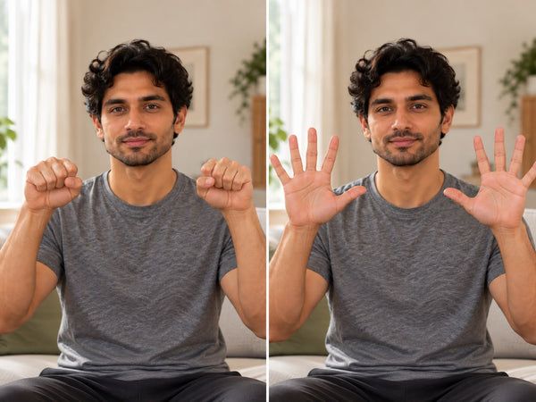 Finish with your hands